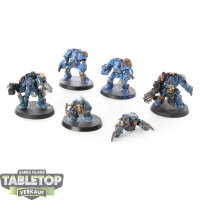 Space Wolves - 5x Wolf Guard Terminators - teilweise bemalt