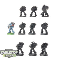 Space Wolves - 10 Grey Hunters - teilweise bemalt