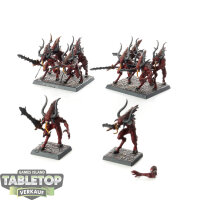 Daemons of Chaos - 10 Bloodletters - bemalt