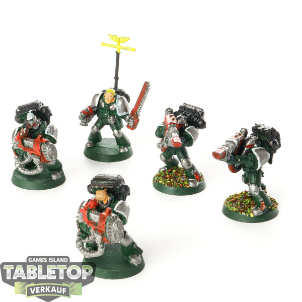 Space Marines - 5 x Devastator Squad klassisch - teilweise bemalt