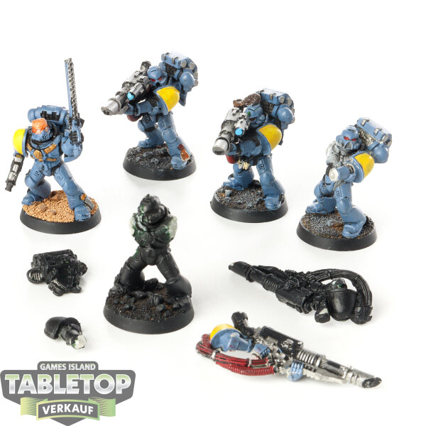 Space Wolves - 5 x Devastator Squad klassisch - teilweise bemalt
