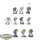 Space Wolves - 10 x Grey Hunters - teilweise bemalt