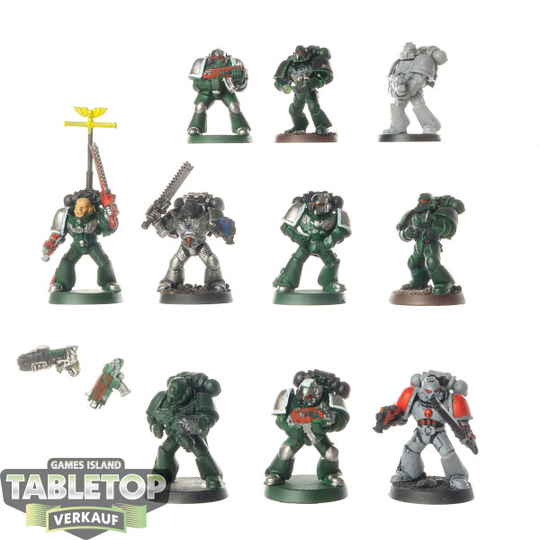 Space Marines - 10 x Tactical Squad klassisch - teilweise bemalt