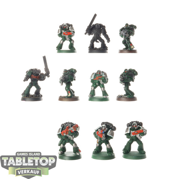 Space Marines - 10 x Tactical Squad klassisch - teilweise bemalt