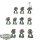 Space Marines - 10 x Tactical Squad klassisch - teilweise bemalt