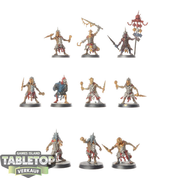 Orruk Warclans - 10 x Hobgrot Slittaz - teilweise bemalt