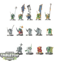 Skaven - 14 x Plague Monks - teilweise bemalt