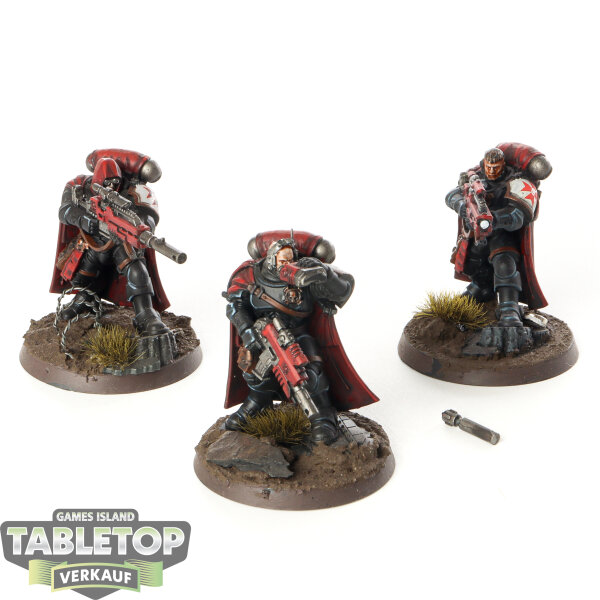 Black Templars - 3x Eliminators - bemalt
