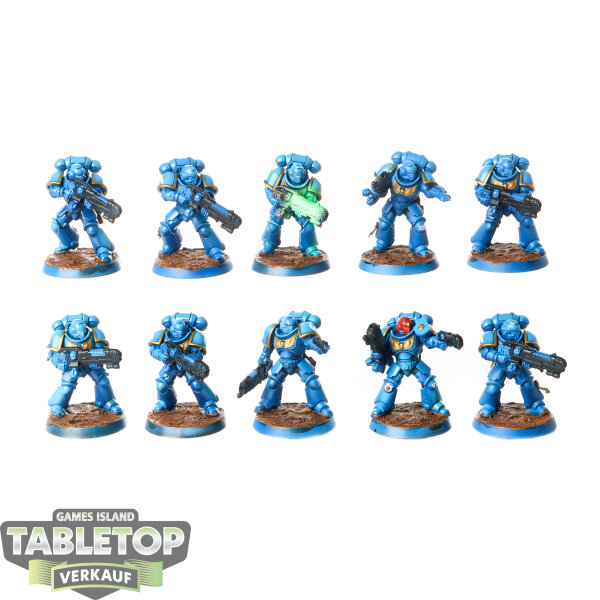 Ultramarines - 10 Primaris Hellblasters - teilweise bemalt