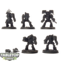 Black Templars - 5x Terminator Squad - klassisch - grundiert