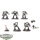 Black Templars - 5x Terminator Squad - klassisch - teilweise bemalt