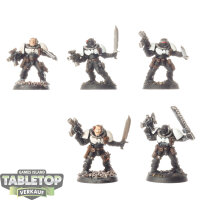 Space Marines - 5x Scouts - klassisch - bemalt
