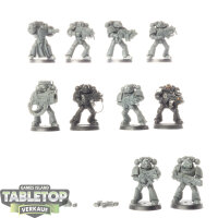 Black Templars - 10x Tactical Squad - teilweise bemalt