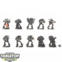 Black Templars - 10x Tactical Squad - teilweise bemalt