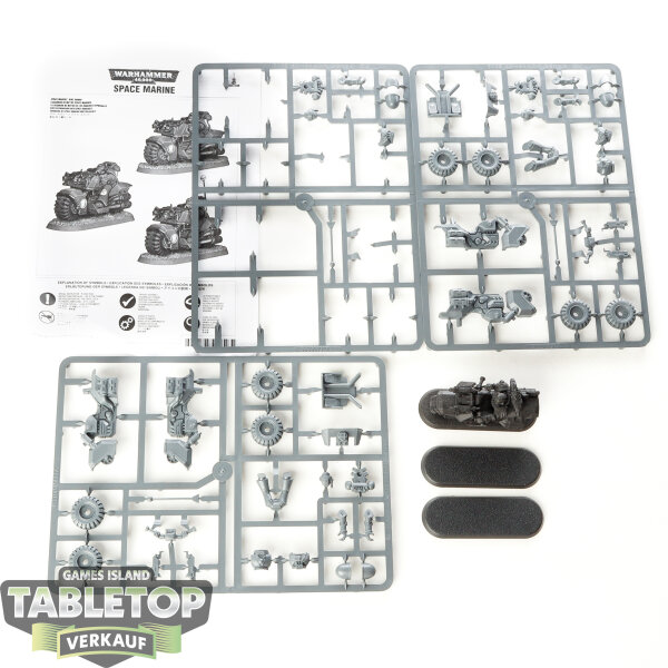Black Templars - 3x Biker - teilweise gebaut