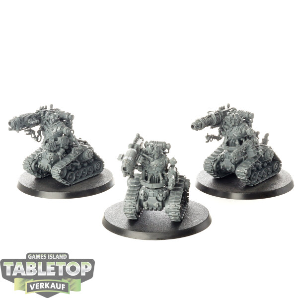 Adeptus Mechanicus - 3 x Kataphron Destroyers - unbemalt