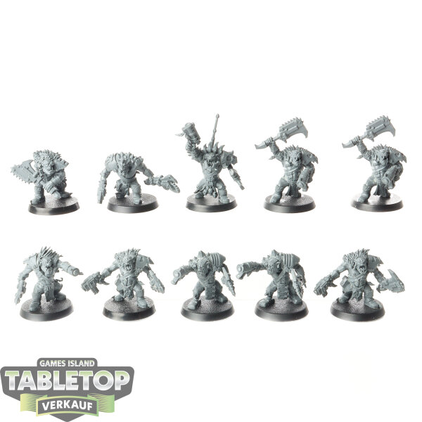 Orks - 10x Ork Beast Snagga Boyz - unbemalt