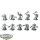 Orks - 10x Ork Beast Snagga Boyz - unbemalt