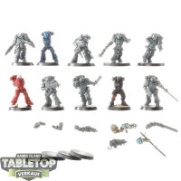 Space Marines - 10x Intercessors - teilweise bemalt
