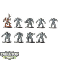 Horus Heresy - 9x Traitor Legion Cataphractii Terminator...