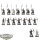 High Elf Realms - 16x High Elves klassisch - teilweise bemalt