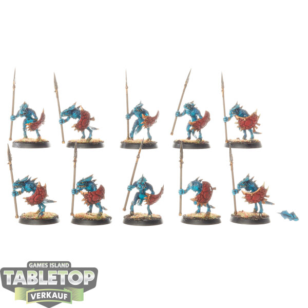 Seraphon - 10x Saurus Warriors klassisch - bemalt