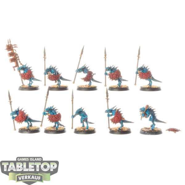 Seraphon - 10x Saurus Warriors klassisch - bemalt