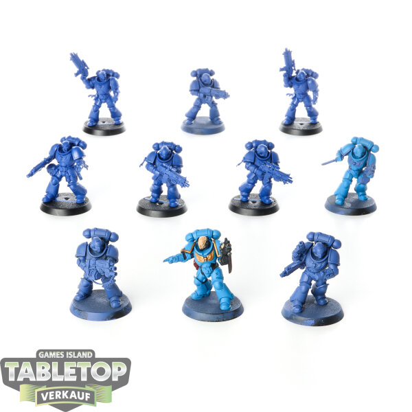 Space Marines - 10x Intercessors - teilweise bemalt