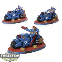 Space Marines - 3x Outriders - bemalt