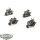 Chaos Space Marines - 4x Chaos Bikers - bemalt
