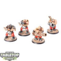 Ogor Mawtribes - 4 x Leadbelchers - bemalt