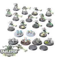 Necrons - 14 x Necron Warriors klassisch - teilweise bemalt