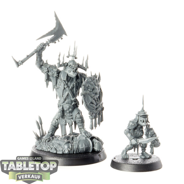 Orruk Warclans - Killaboss with Stab-grot - unbemalt