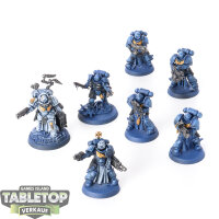 Space Marines - 7x Heroes of the Chapter - teilweise bemalt