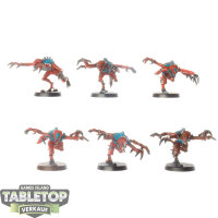 Tyraniden - 6x Genestealers klassisch - teilweise bemalt