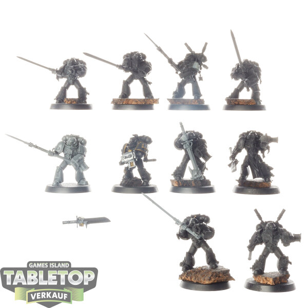 Grey Knights - 10x Grey Knights Purifier Squad - teilweise bemalt