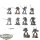 Grey Knights - 10x Grey Knights Purifier Squad - teilweise bemalt