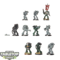 Space Marines - 10 x Tactical Squad - teilweise bemalt