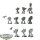 Space Marines - 10 x Tactical Squad - teilweise bemalt
