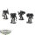 Space Marines - 4 x Assault Marines (Classic) - teilweise bemalt