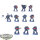 Space Marines - 10 x Tactical Squad (Classic) - teilweise bemalt