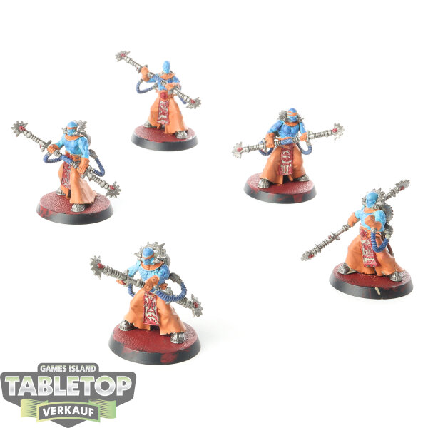 Adeptus Mechanicus - 5x Fulgurite Electro-Priests - bemalt