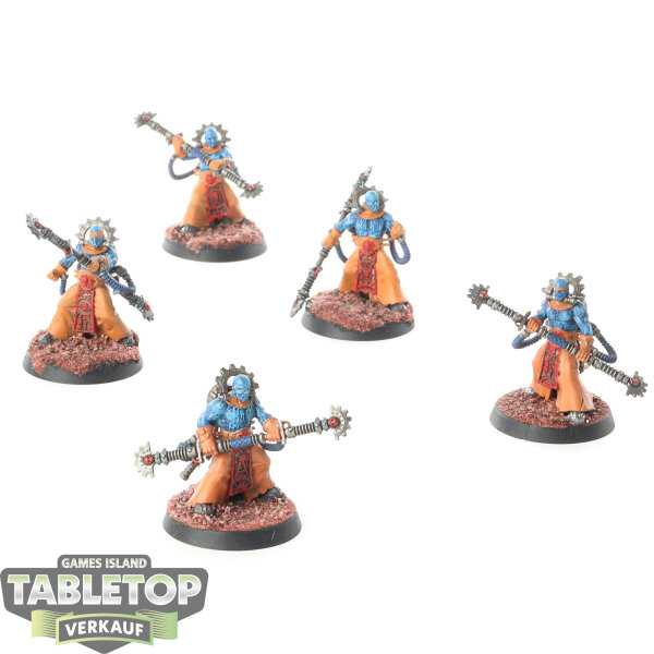 Adeptus Mechanicus - 5x Fulgurite Electro-Priests - bemalt