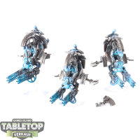 Necrons - 3 x Tomb Blades - bemalt