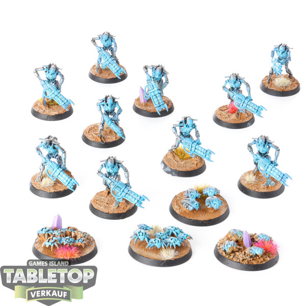 Necrons - 10 x Necron Warriors - bemalt