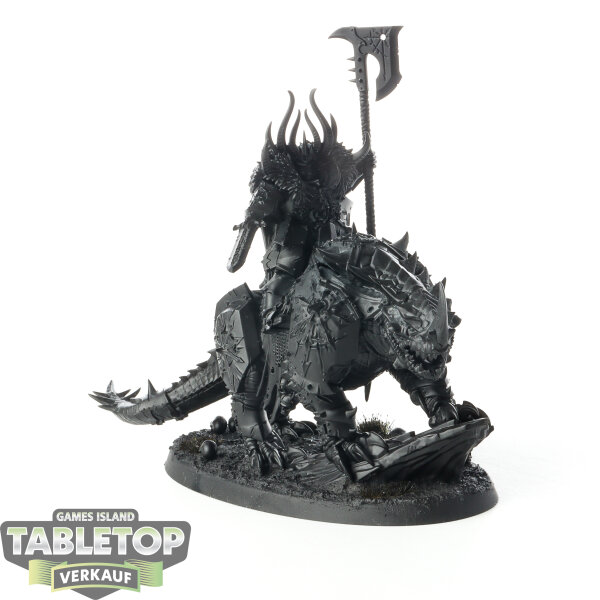 Slaves to Darkness - Chaos Lord on Karkadrak - grundiert