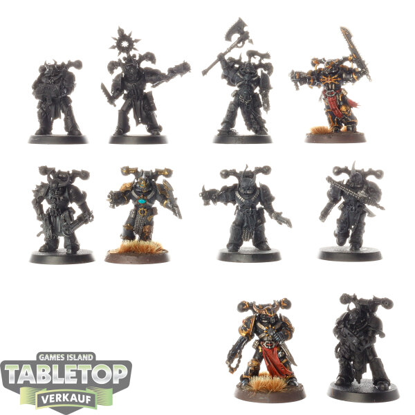 Chaos Space Marines - 10x Legionaries - teilweise bemalt