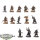 Chaos Space Marines - 13x Chaos Cultists - klassisch - teilweise bemalt