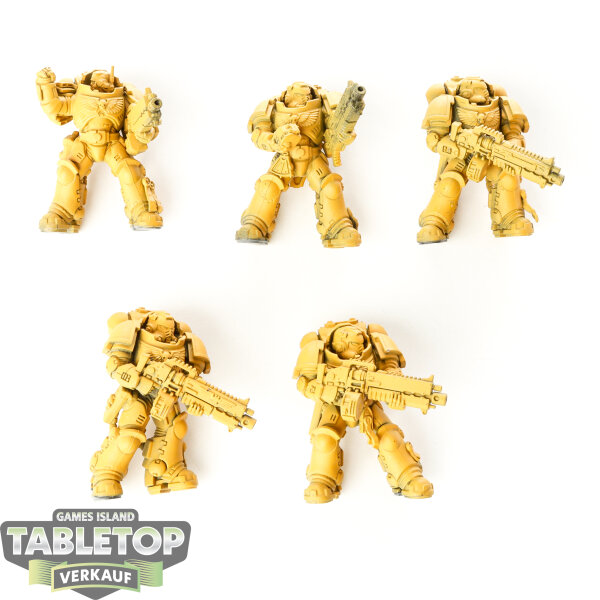 Space Marines - 5x Heavy Intercessors - teilweise bemalt