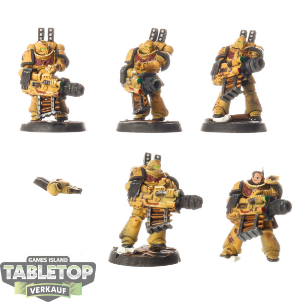 Imperial Fists - 5x Frag Launcher - bemalt